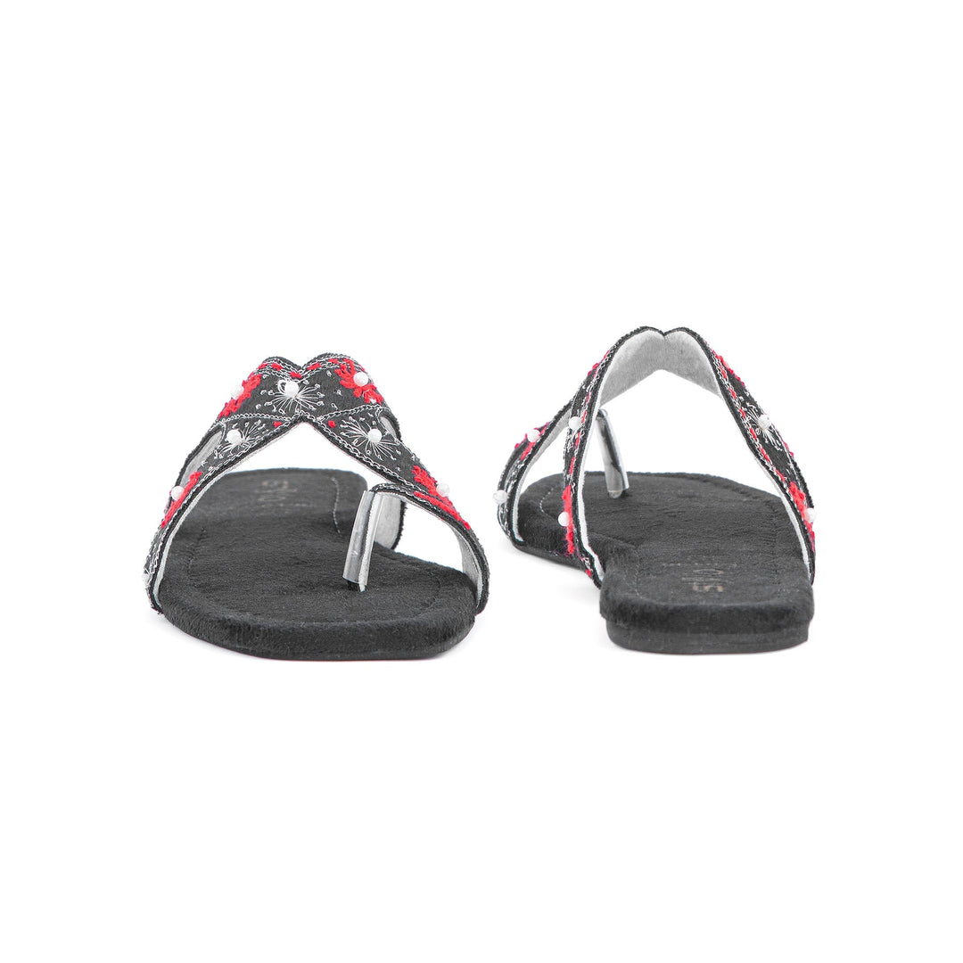 Black Ethnic Chappal EC0196