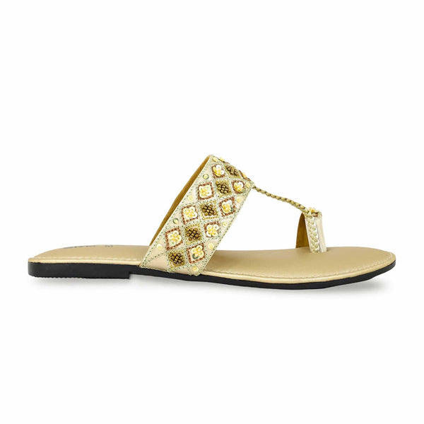 Golden Fancy Chappal EC0212