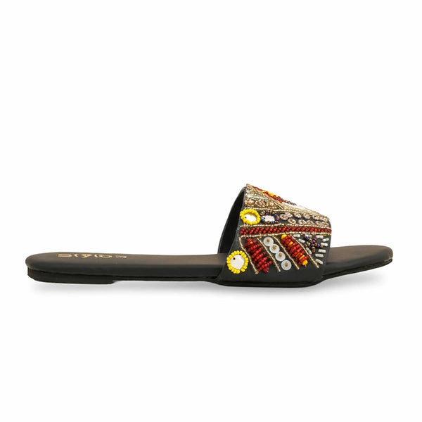 Black Fancy Slipper EC0216