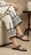 Black Fancy Women Chappal EC0220