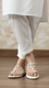 White Ethnic Chappal EC0234