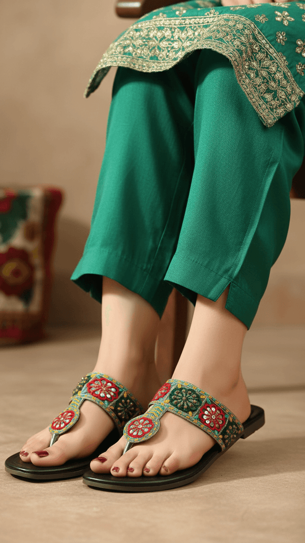 Black Ethnic Chappal EC0235