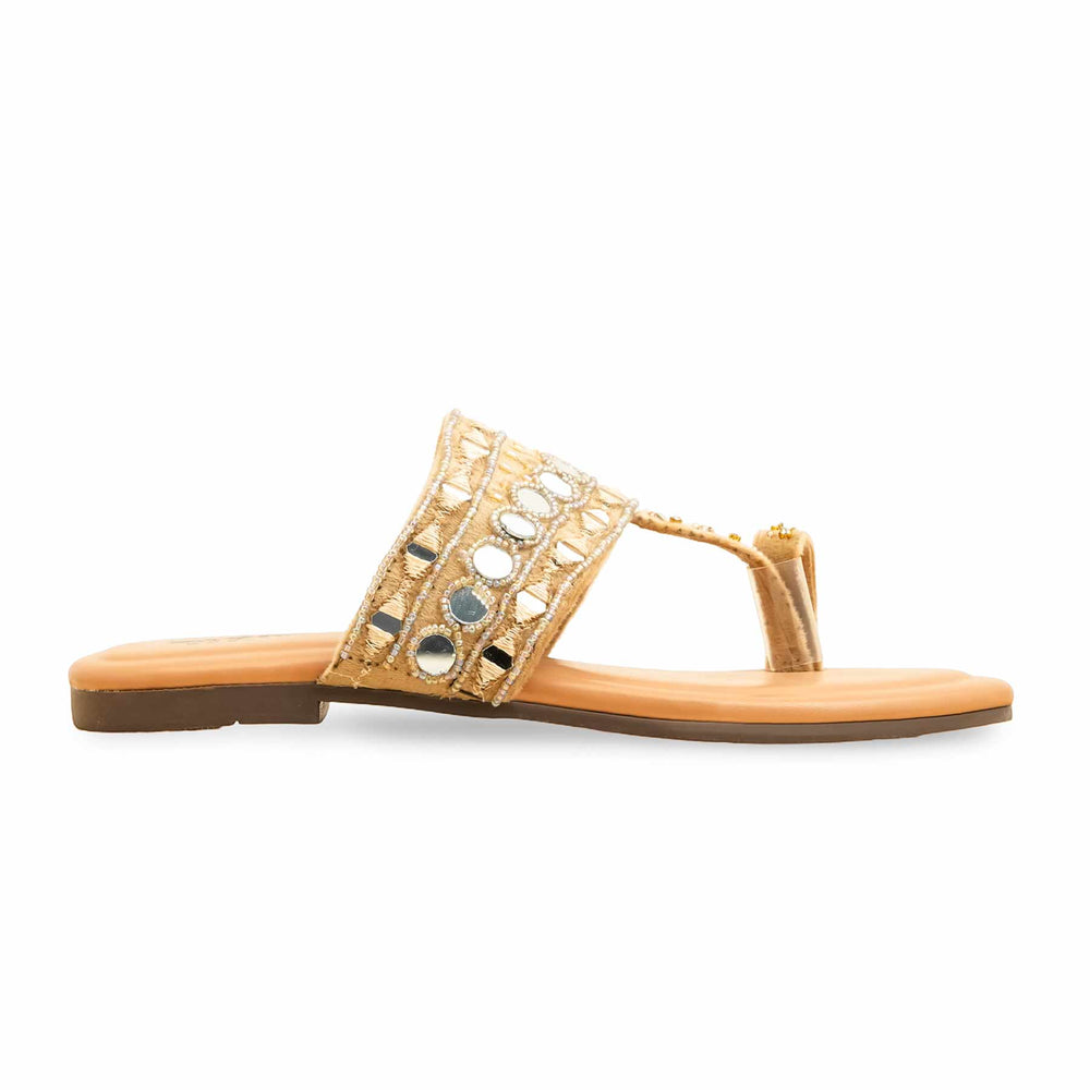 Fawn Ethnic Chappal EC0237