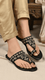 Black Ethnic Chappal For Ladies EC0238