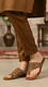 Brown Ethnic Chappal For Ladies EC0241