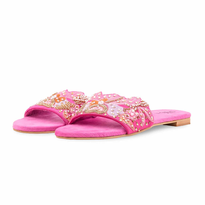 Fuchsia Fancy Slipper For Women EC0244
