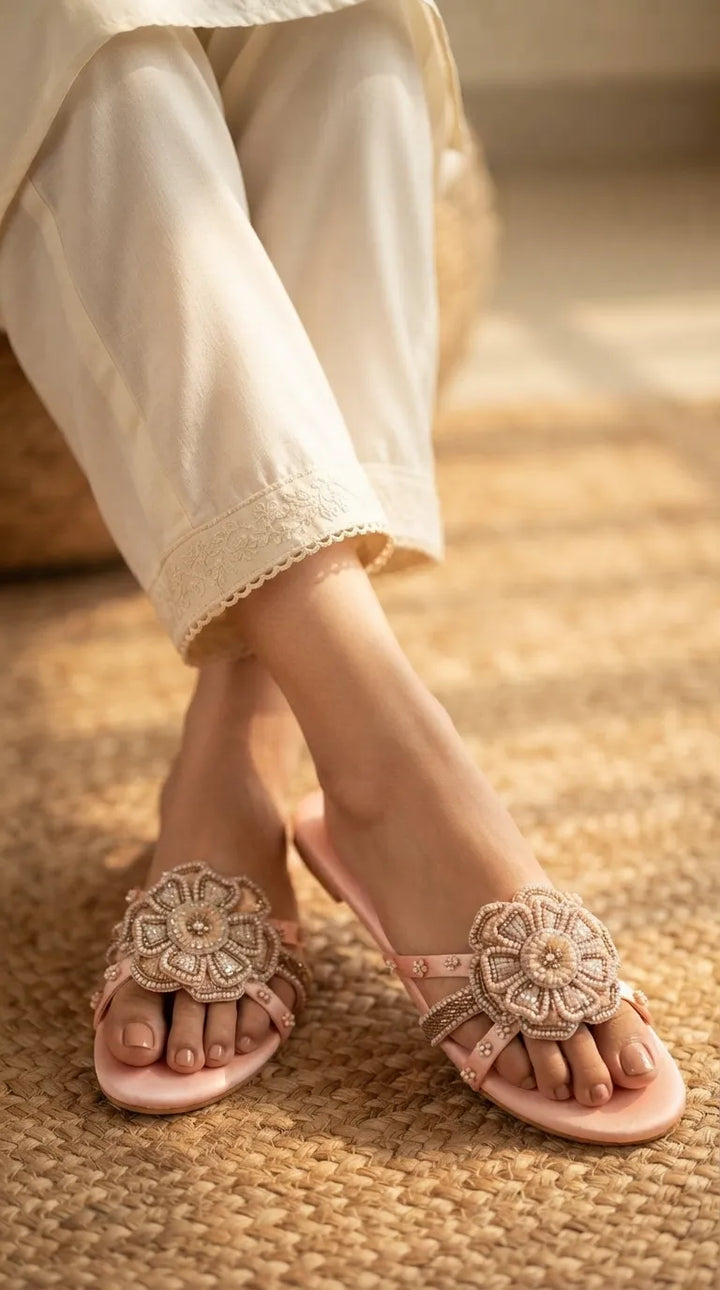 Pink Fancy Slipper For Women EC0245