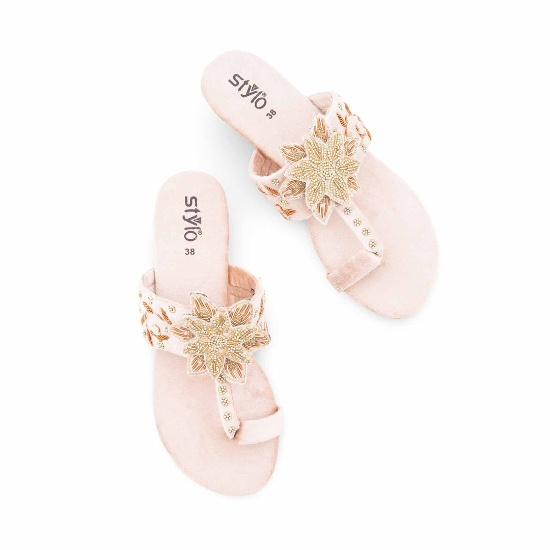 Fawn Fancy Chappal For Women EC0247