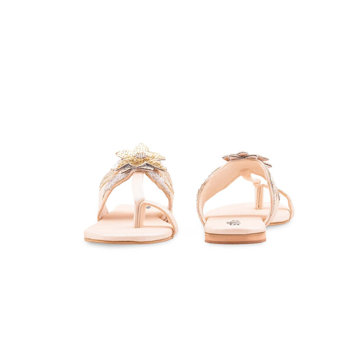 Fawn Ethnic Chappal For Ladies EC0248