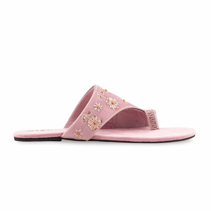 Pink Ethnic Chappal For Women EC0250