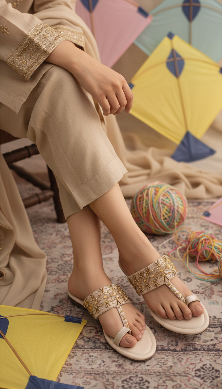 Fawn Ethnic Chappal For Women EC0252