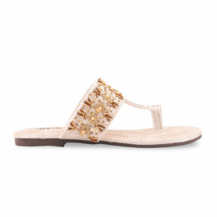 Fawn Ethnic Chappal For Women EC0252