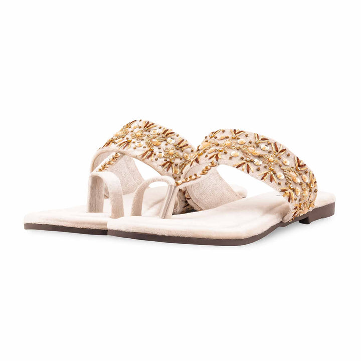 Fawn Ethnic Chappal For Women EC0252