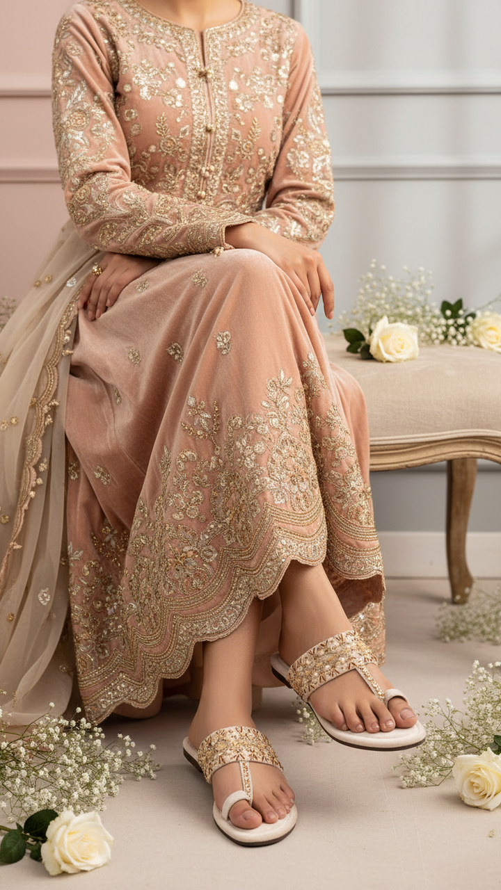 Fawn Ethnic Chappal For Women EC0252