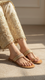 Beige Kolapoori Chappal EC0255