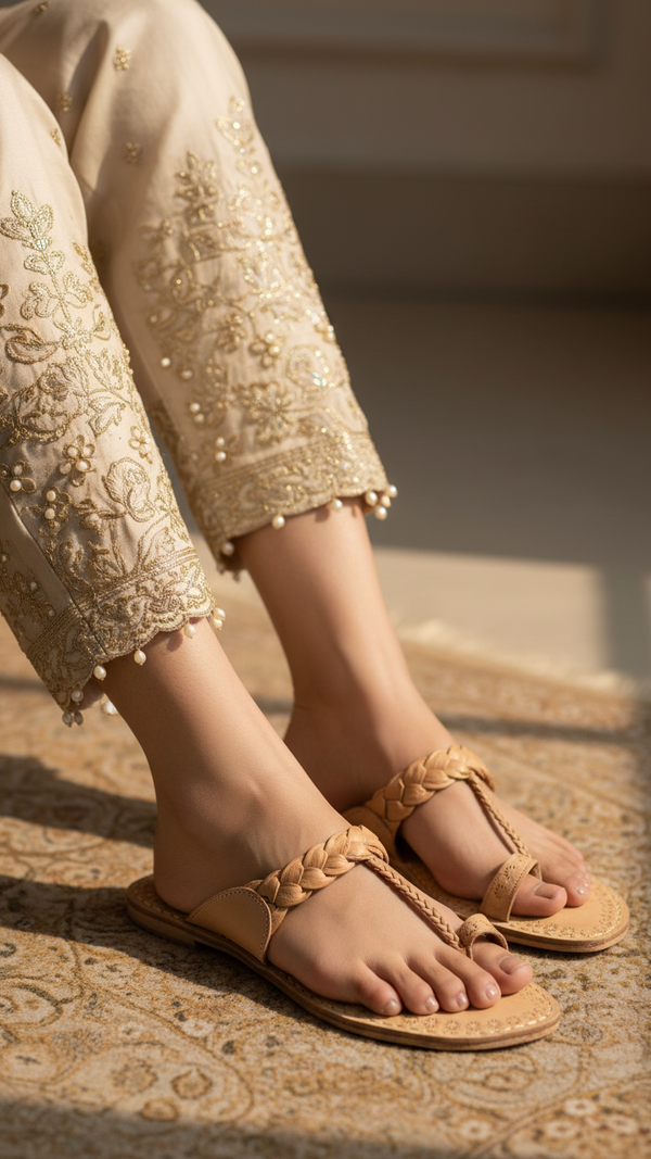 Fawn Kolapoori Chappal EC0257
