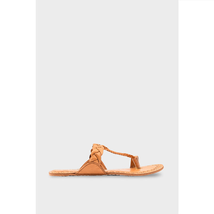 Beige Kolapoori Chappal EC0258