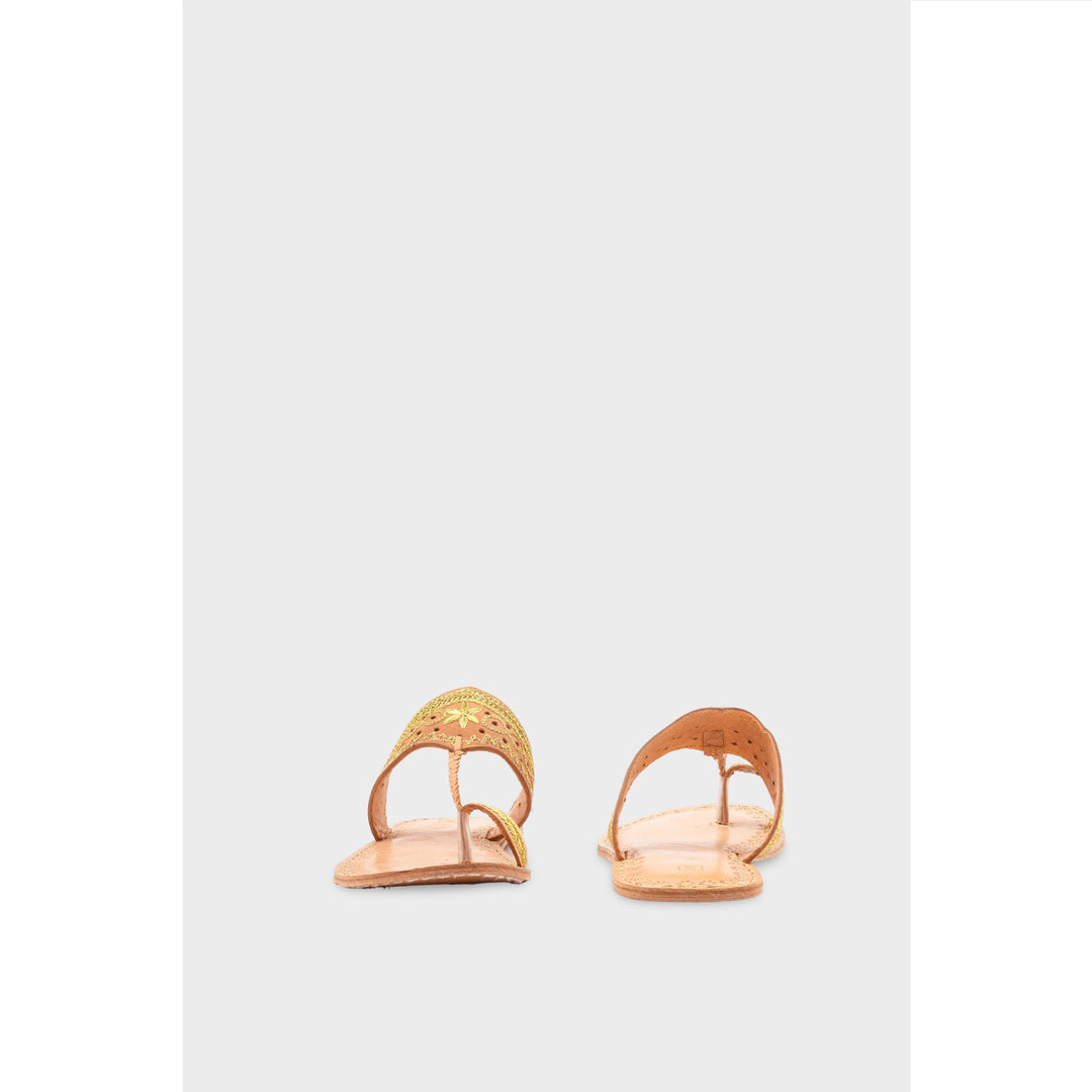 Golden Kolapoori Chappal EC0259