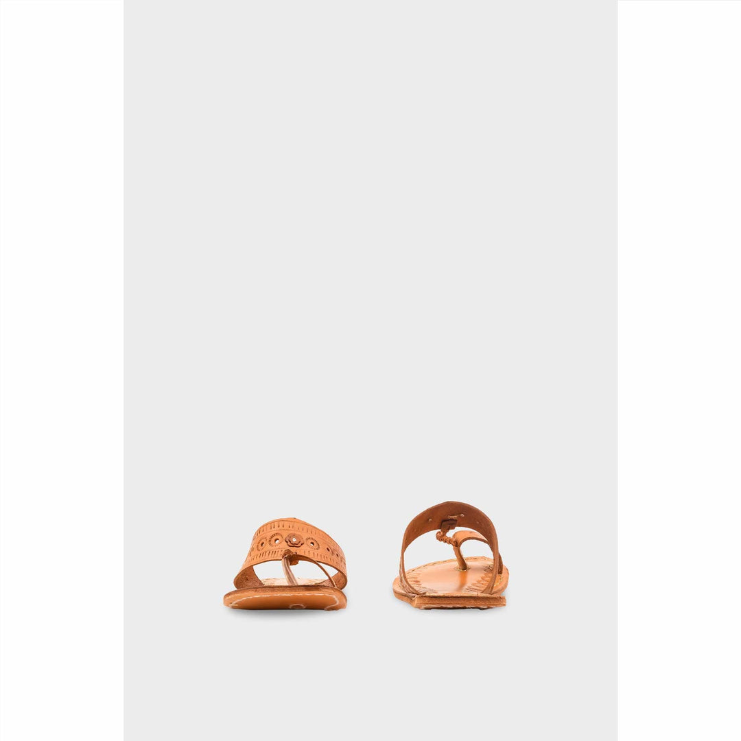 Brown Leather Kolapori For Women EC0262