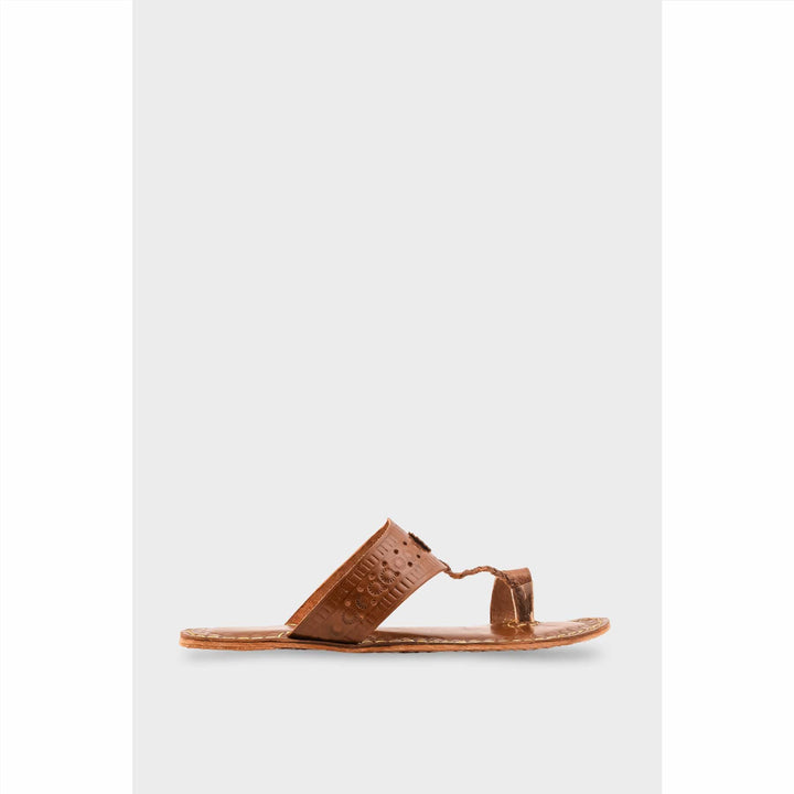 Coffee Leather Kolapori For Women EC0262