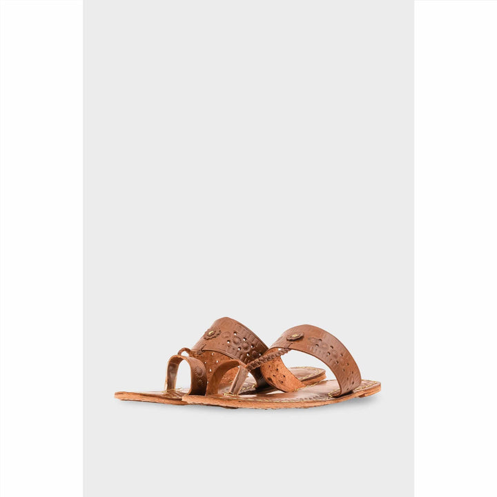 Coffee Leather Kolapori For Women EC0262
