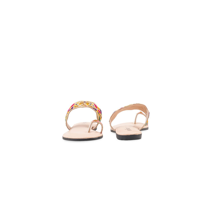Fawn Casual Chappal For Ladies EC0286