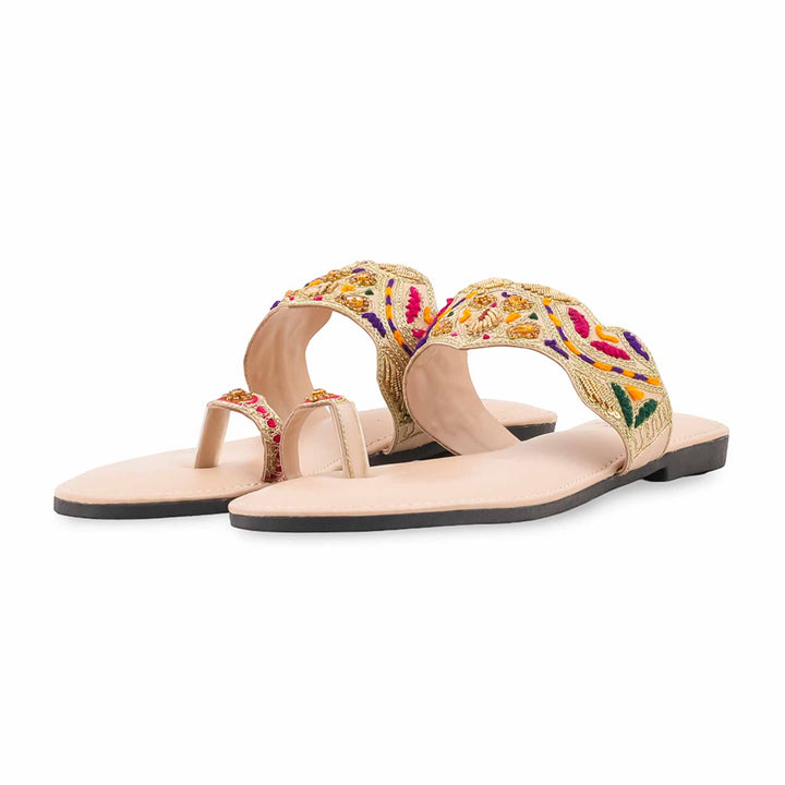 Fawn Casual Chappal For Ladies EC0286