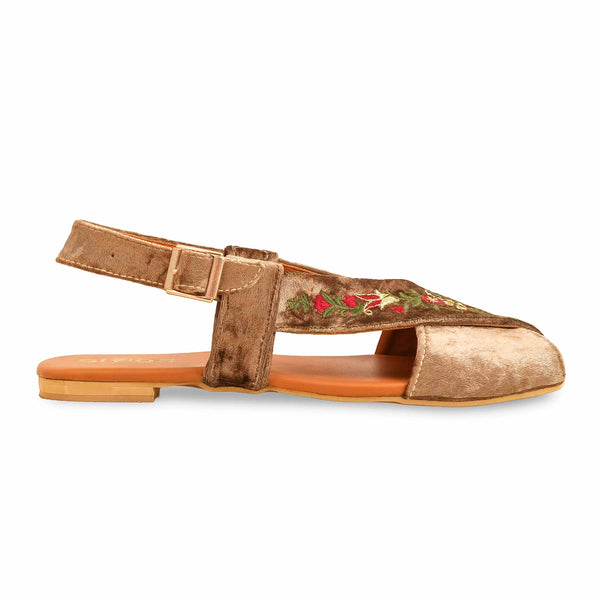 Brown Formal Peshawari Chappal EC3183