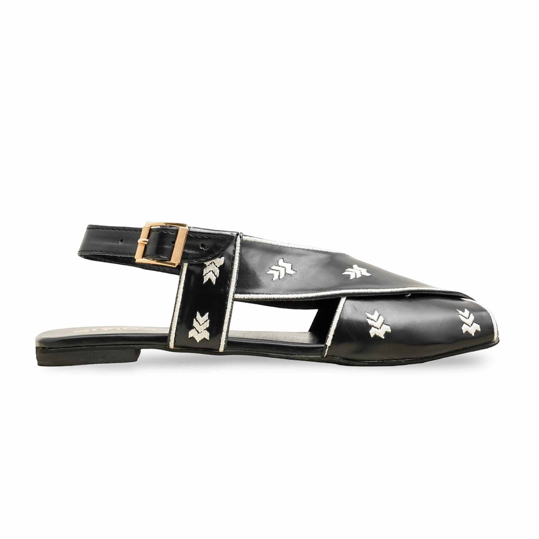 Black Formal Peshawari Chappal EC3189