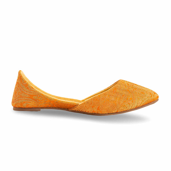 Orange Formal Khusa For Women EC8230
