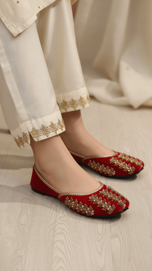 Maroon Fancy Khusa EC8469