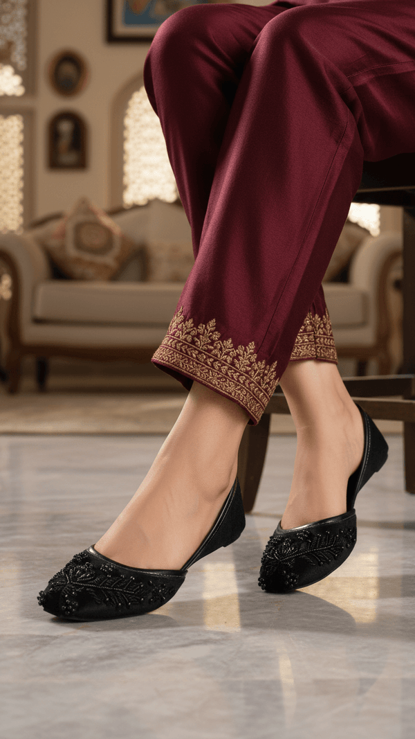 Black Women Fancy Khusa EC8547