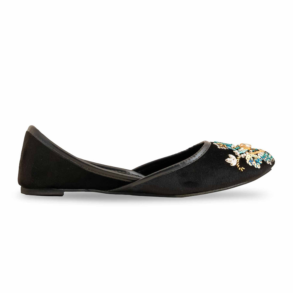 Black Fancy Women Khusa EC8558