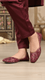 Maroon Casual Khusa EC8574