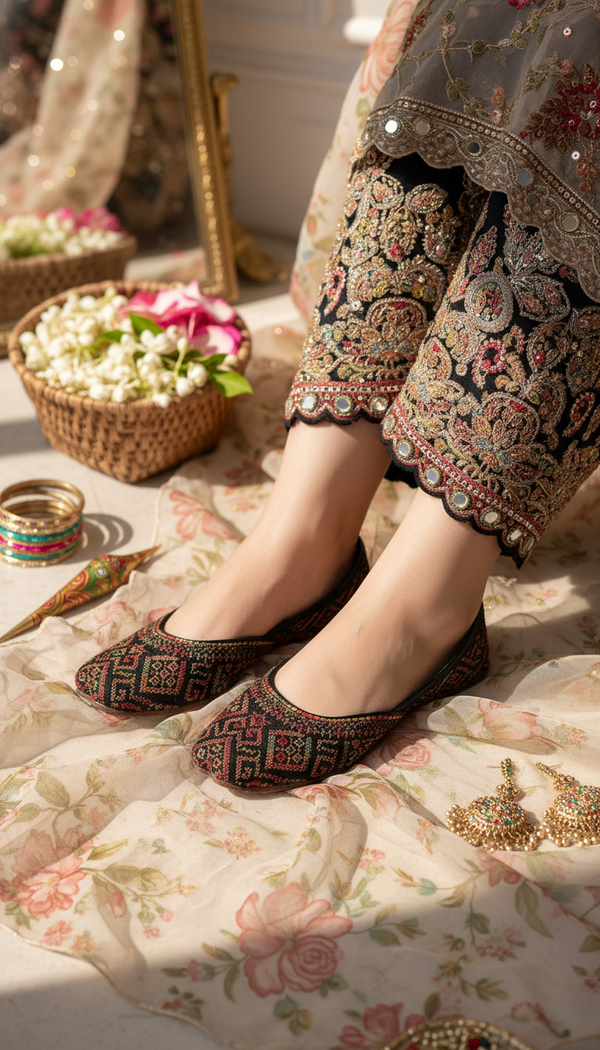 Black Casual Khussa EC8576