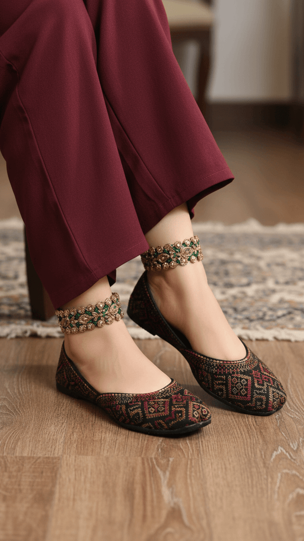 Black Casual Khusa EC8576