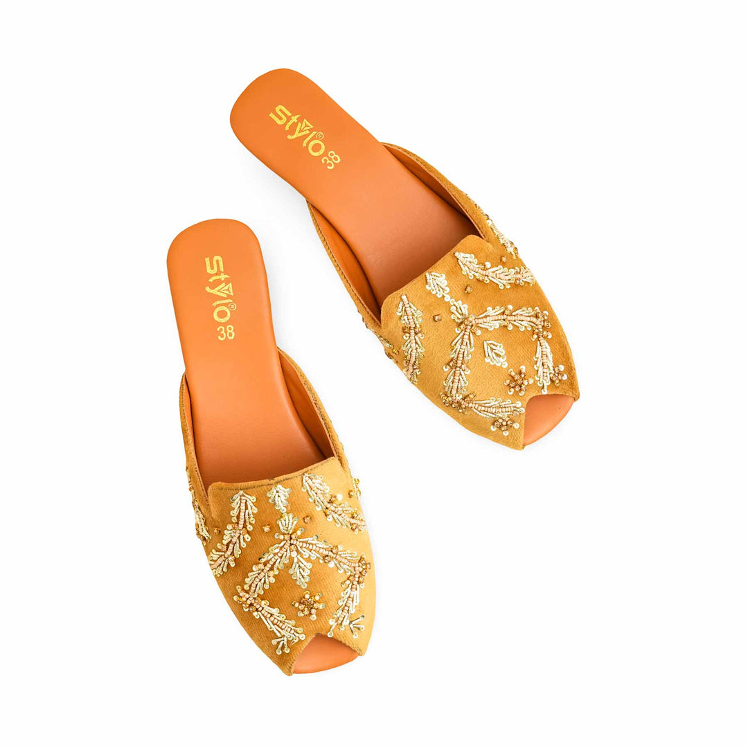 Mustard Fancy Back Open Khusa EC8579