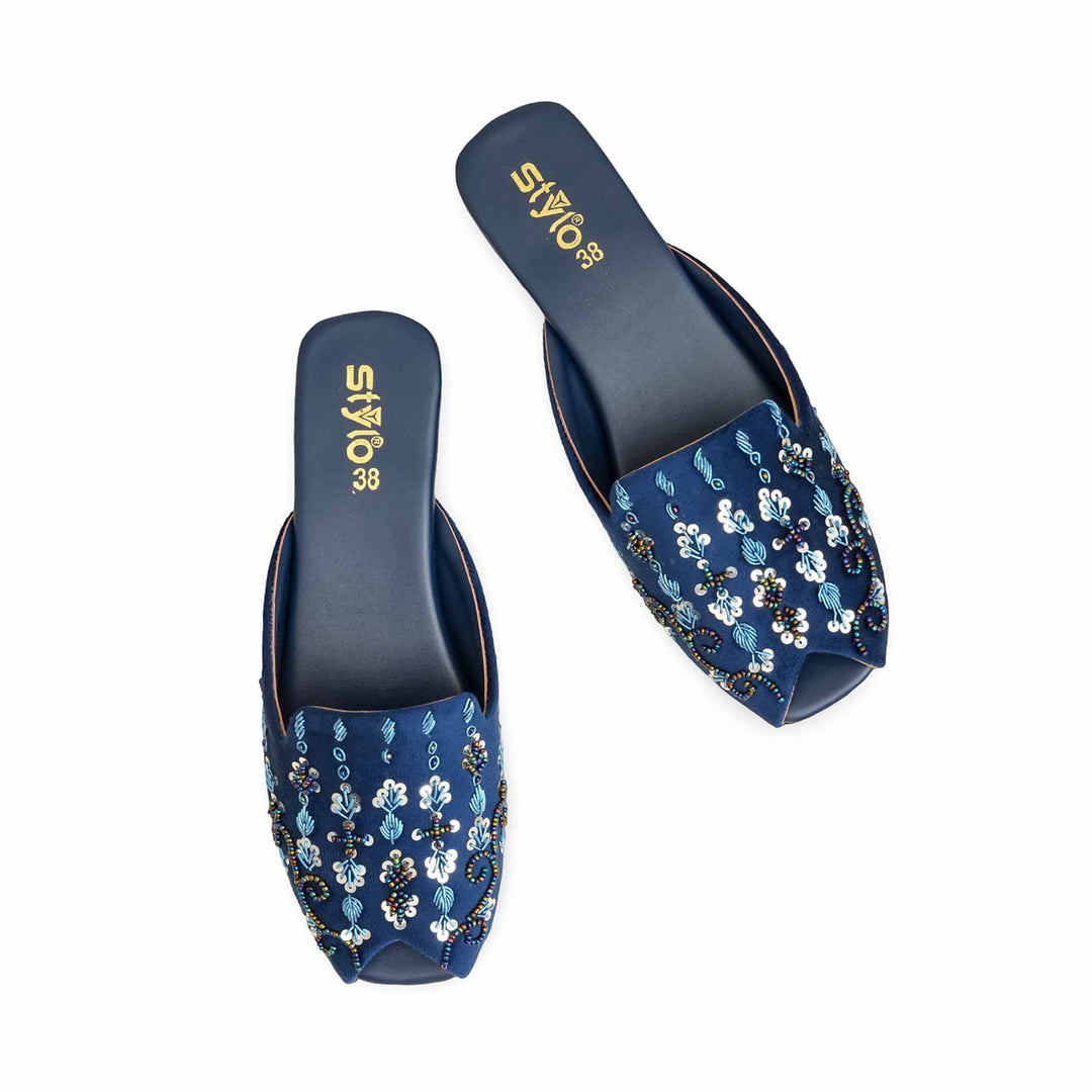 Blue Fancy Back Open Khusa EC8584