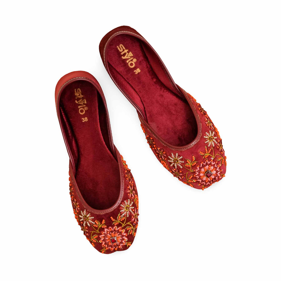 Red Ethnic Khusa EC8586