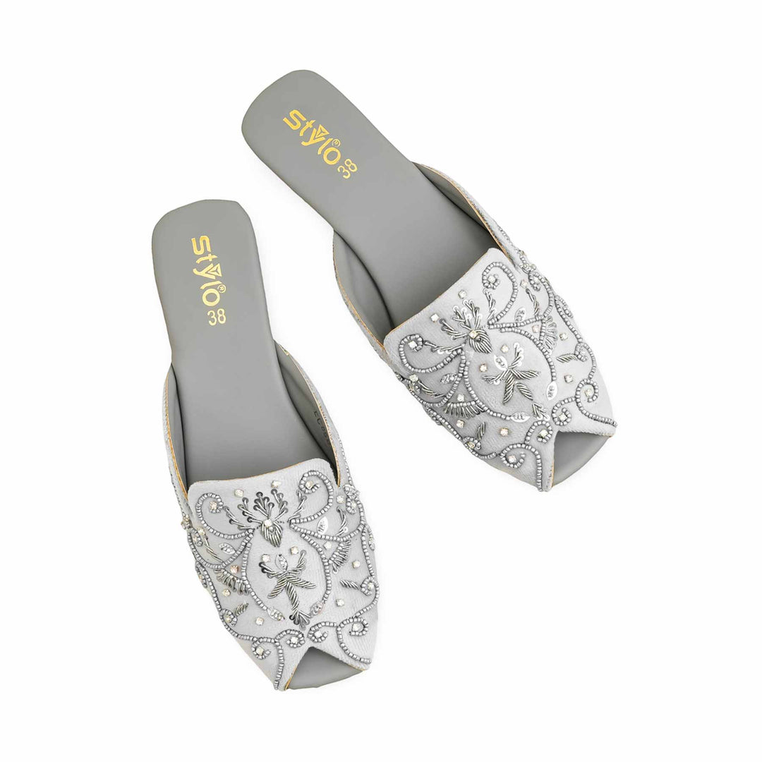 Grey Fancy Back Open Khusa EC8589