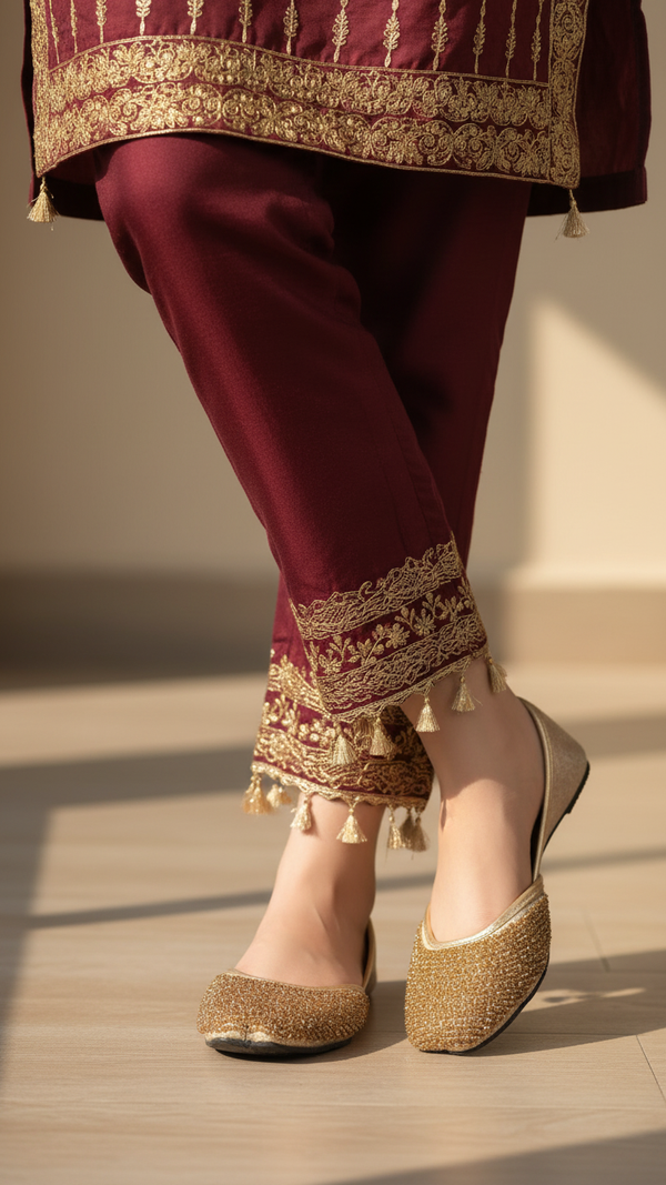 Golden Ethnic Khussa EC8591