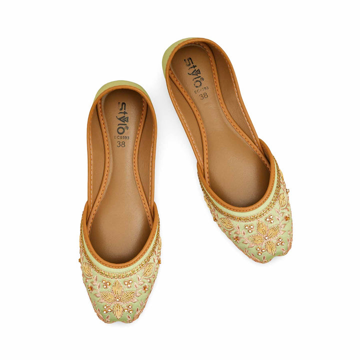 PISTAGREEN Fancy Khusa For Ladies EC8593