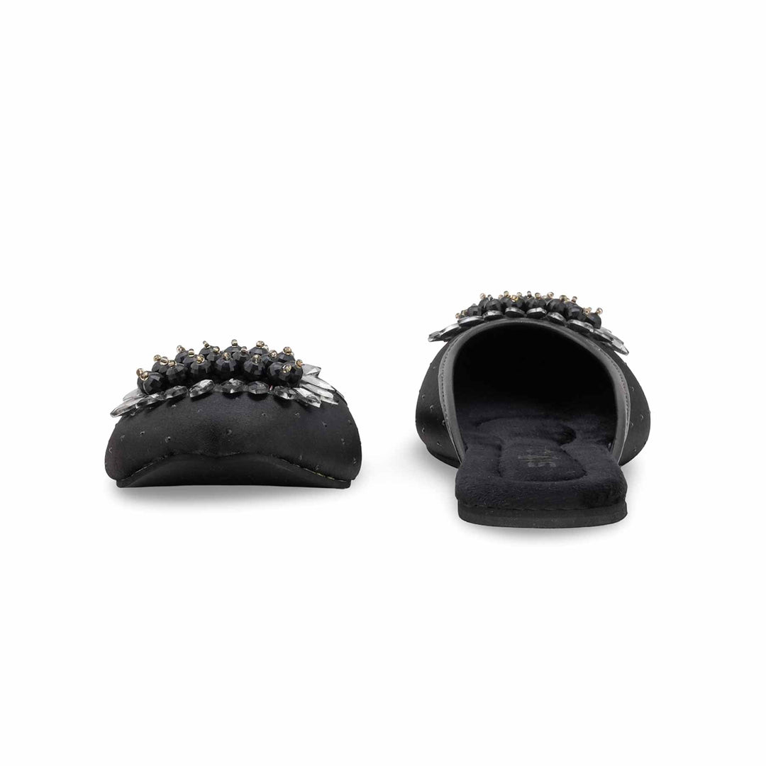 Black Fancy Back Open Khusa EC8596