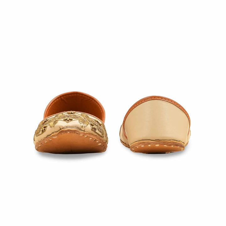 Beige Ethnic Khusa For Ladies EC8603