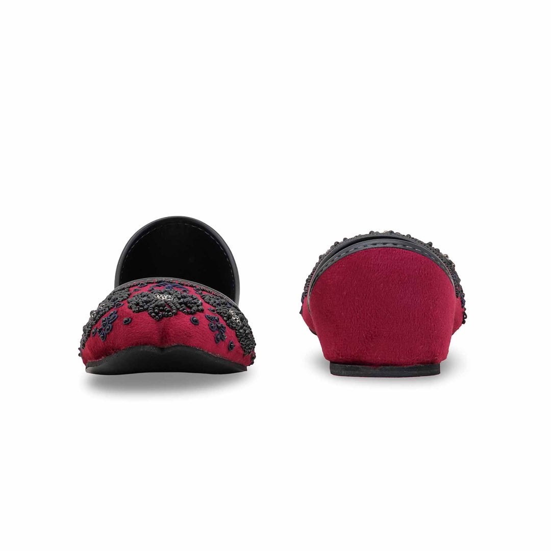 Maroon Fancy Women Khusa EC8607