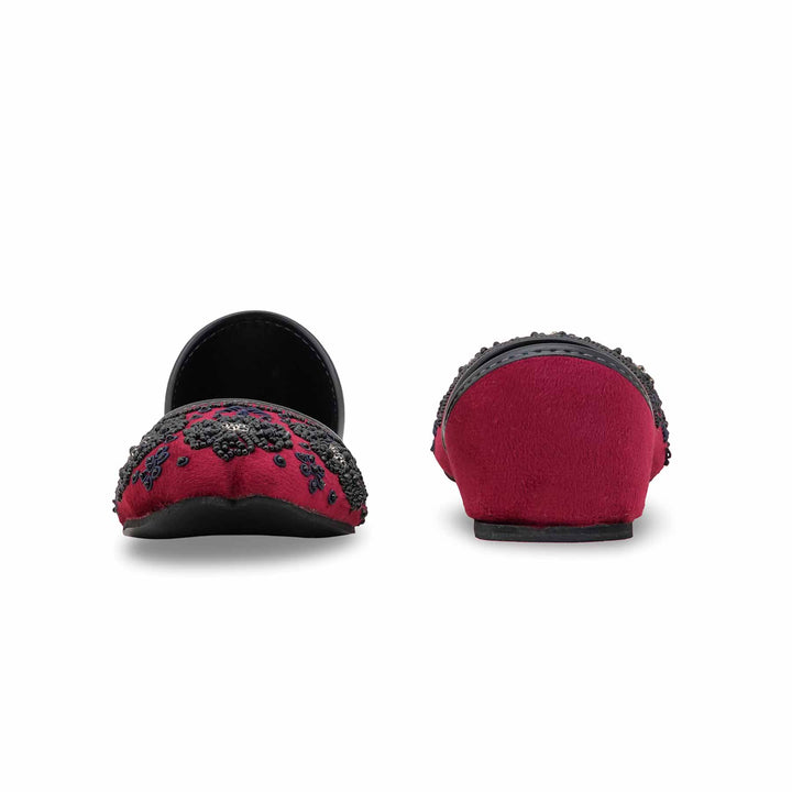 Maroon Fancy Women Khusa EC8607