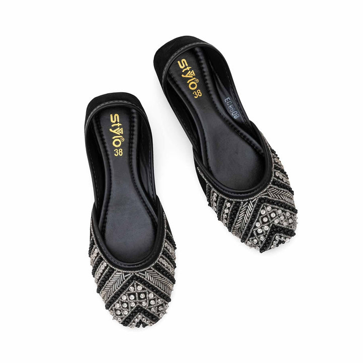 Black Fancy Women Khusa EC8608