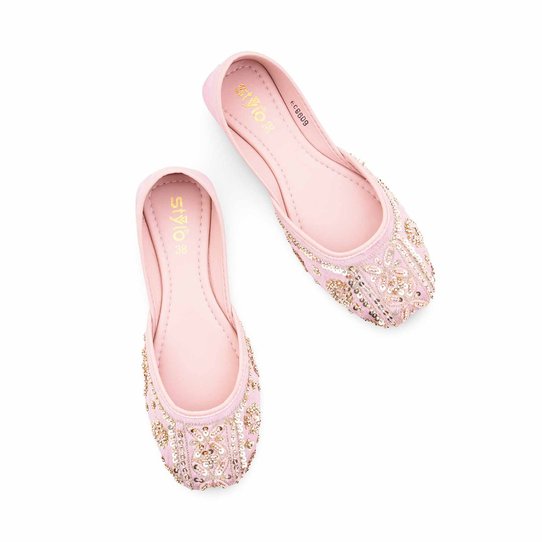 Pink Fancy Khussa For Women EC8609
