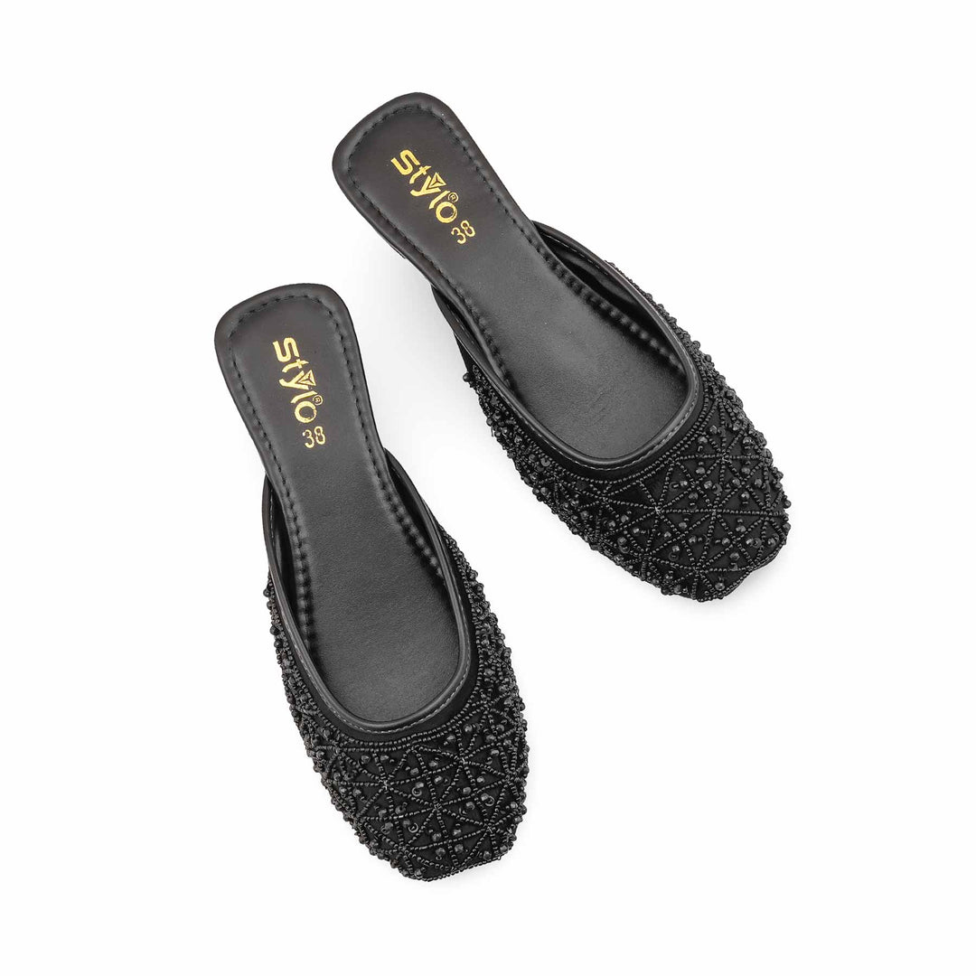 Black Back Open Khussa EC8613