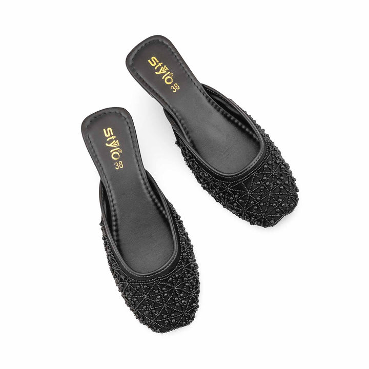 Black Back Open Khussa EC8613